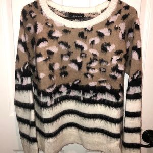 Animal print sweater